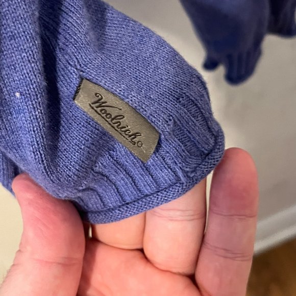 WOOLRICH | Women's Turtleneck Sweater Ultra Violet Heather Size Large - Picture 4 of 4